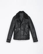 Zara biker jack met bont kraag leerlook, medium, Gedragen, Maat 48/50 (M), Ophalen of Verzenden, Zwart