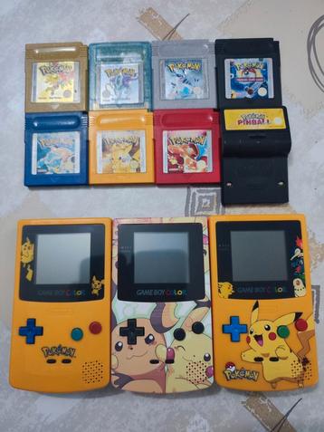 Game Boy Color Pikachu Editions met games beschikbaar voor biedingen