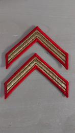 KMA sergeant strepen, Ophalen of Verzenden, Landmacht, Nederland, Embleem of Badge