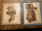 2 plaquette motorliefhebber, Minder dan 50 cm, Tekening, Ophalen of Verzenden, Zo goed als nieuw