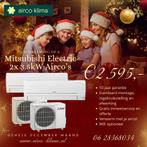 Mitsubishi Electric 2x 3.5kW Airco Set - Nieuw!, Witgoed en Apparatuur, Airco's, Ophalen, Verwarmen, Nieuw, 3 snelheden of meer