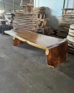 -30% presale Waterfall boomstamtafel (suar) – 180-500cm, Ophalen, 100 tot 150 cm, Vijf personen of meer, Eikenhout