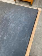 Frans eiken tafel salontafel leisteen, Antiek en Kunst, Ophalen