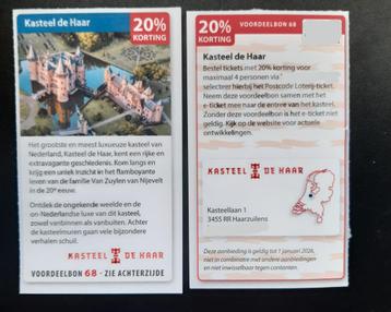 Kasteel de Haar 20% kortingKasteel de Haar 20% korting beschikbaar voor biedingen