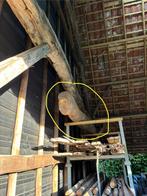 1 oud eiken balk 0,3x0,3x3 meter, Ophalen, Gebruikt, Eiken, Balk