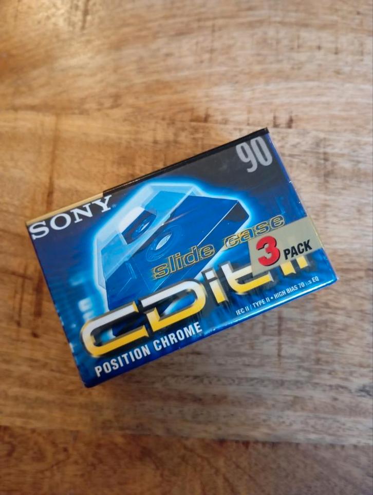 Sony CDix II 90 Cassettebandjes - Nieuw in Verpakking, Cd's en Dvd's, Cassettebandjes, Nieuw in verpakking, Origineel, Overige genres