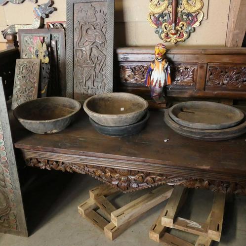 houten schalen bakken borden DL4 Landelijk geleefd oud hout, Antiek en Kunst, Kunst | Niet-Westerse kunst, Ophalen of Verzenden