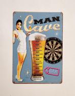Man Cave darts pinup reclamebord van metaal wandbord deco, Info@deconoord.nl, Deco Noord, Nieuw, Ophalen of Verzenden