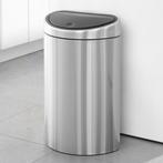 Brabantia afvalbak fingerprint proof mat RVS 10/23 liter, Ophalen, 50 tot 75 cm, Zo goed als nieuw, Rvs
