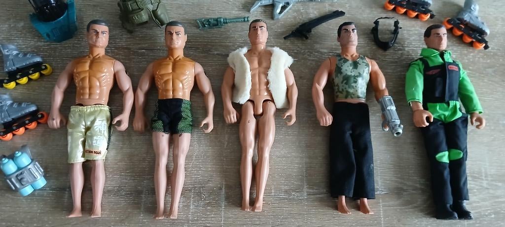 Vintage jaren 90 beweegbare ogen Action Man poppen, Ophalen of Verzenden, Gebruikt