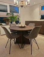 Venture Home Bootcut Eettafel - Mokka - ø110cm, Rond, Ophalen of Verzenden, Zo goed als nieuw, 100 tot 150 cm