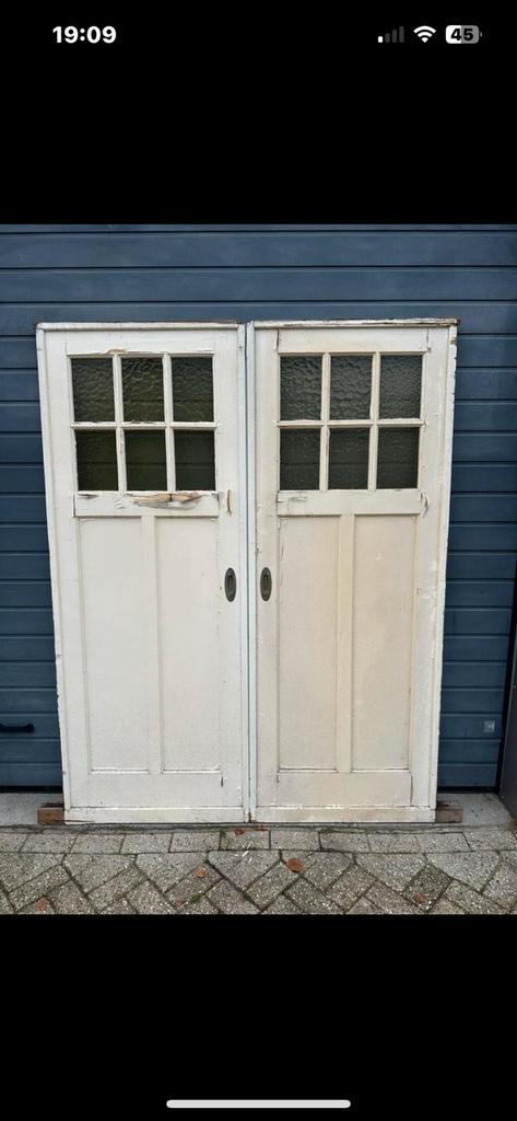 Suite schuifdeuren jaren 1930. 12 sets suite deuren, Doe-het-zelf en Verbouw, Deuren en Horren, Zo goed als nieuw, Binnendeur