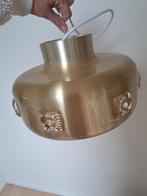 Vintage retro Hanglamp met Zijvensters, Gebruikt, Vintage, Ophalen of Verzenden, Glas