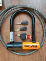 Kryptonite Evolution Beugelslot met Kabel, Fietsen en Brommers, Ophalen of Verzenden, Zo goed als nieuw, Beugelslot