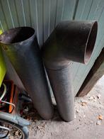 2 kachelbuizen met bocht 180 mm, Ophalen of Verzenden, Hout, Houtkachel