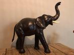 Lederen olifant / decoratie / Afrika / verzamelen, Antiek en Kunst, Ophalen of Verzenden