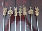 7 barbecue saté pennen met Ottomaanse figuren in koper, Ophalen of Verzenden, Zo goed als nieuw, Onbekend