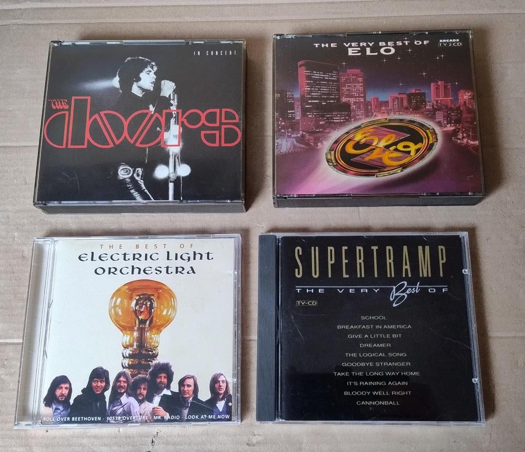 4 Best of CD's Doors, Supertramp, Electric Light Orchestra, Ophalen of Verzenden, Zo goed als nieuw, Poprock