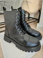 Laarzen / boots dames maat 37 Nieuw Hua Teng, Hoge laarzen, Zwart, Nieuw, Ophalen of Verzenden
