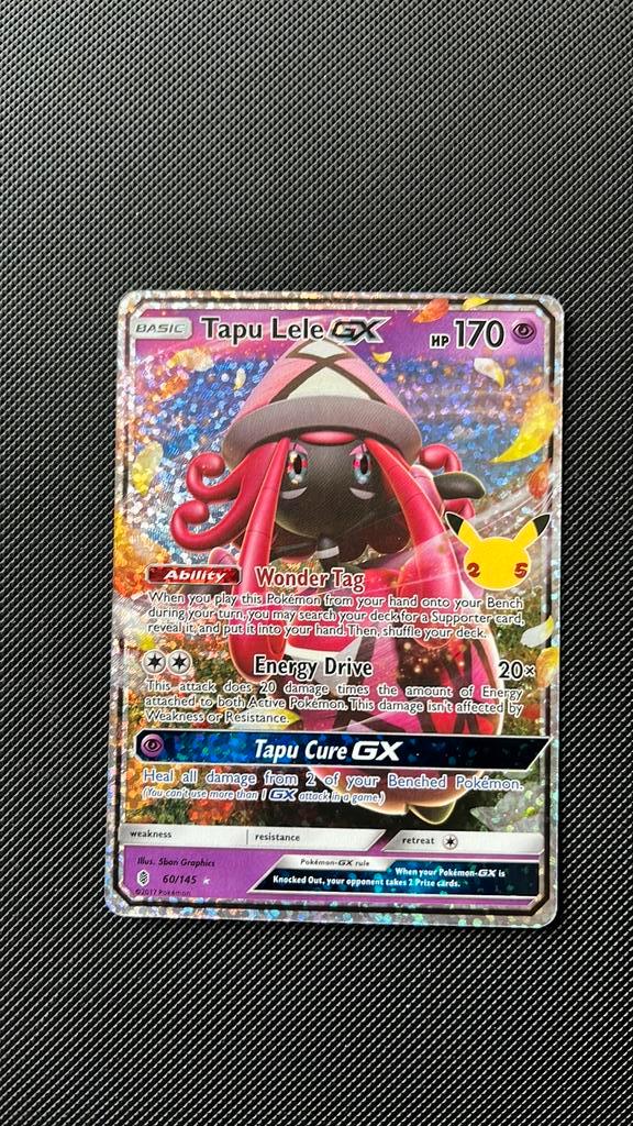 Tapu lele gx 060, Hobby en Vrije tijd, Verzamelkaartspellen | Pokémon, Zo goed als nieuw, Ophalen