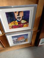 2 x Print/poster Herman brood ingelijst, Ophalen of Verzenden