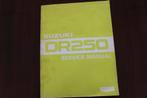 Suzuki DR250 1982 motorcycle service manual DR 250, Ophalen of Verzenden, Suzuki
