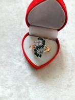 Mooie Goud Doublé Ring met Swarovski Kristallen, Sieraden, Tassen en Uiterlijk, Antieke sieraden, Verzenden, Overige materialen