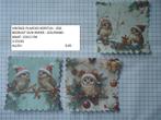 vintage plaatjes 12x12 kerst uilen 656 ( alleen verzenden, Ophalen, Nieuw, Kerst, Knipvel