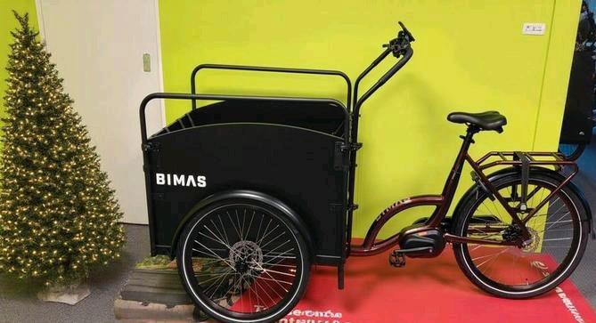 Bakfiets Bimas E-Cargo Premium 630 Wh *kerstcadeau, Fietsen en Brommers, Fietsen | Bakfietsen, Nieuw, Overige merken, 4 kinderen of meer