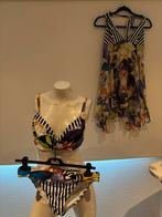 Rachel poppoo bikini 42 d met zijde jurkje l, ., Zwart, Ophalen of Verzenden, Zo goed als nieuw