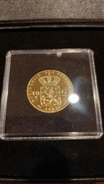 Verguld Herdenkingsmunt Wilhelmina 10 Gulden 1892, Postzegels en Munten, Munten | Nederland, Ophalen of Verzenden, Koningin Wilhelmina