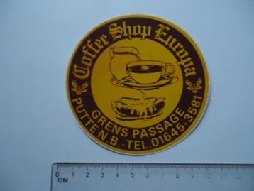 sticker oud Putte nb noord brabant Coffeeshop Europa  beschikbaar voor biedingen