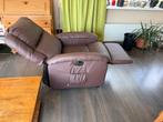 Elektrische Relaxfauteuil Leer - Sta Op Hulp stoel, Huis en Inrichting, Fauteuils, Ophalen of Verzenden, Zo goed als nieuw, Leer
