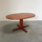 Deense teak ovale tafel jaren 60 70 80 vintage, Ophalen, Scandinavisch design, Gebruikt, Teakhout
