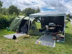 Paviljoen groen/wit 300x300x250cm, Tuin en Terras, Ophalen, Opvouwbaar, Minder dan 4 meter, Zo goed als nieuw