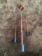 Leuke hanglamp met 3 lampen koper kleur, Huis en Inrichting, Ophalen of Verzenden, Zo goed als nieuw