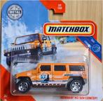 2019 Matchbox Hummer H2 SUV Concept, Kinderen en Baby's, Speelgoed | Speelgoedvoertuigen, Nieuw, Ophalen of Verzenden