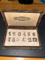 Gero-zilver cijfers 1-12, Antiek en Kunst, Ophalen of Verzenden, Zilver