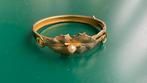 Vintage goudkleurige armband, Sieraden, Tassen en Uiterlijk, Antieke sieraden, Ophalen of Verzenden