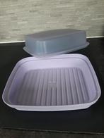 Tupperware brooddoos-bewaar-bakkersdoos vintage groot lila, Ophalen of Verzenden, Zo goed als nieuw, Bus of Trommel