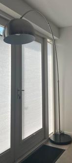 Booglamp lamp met marmeren zwarte voet, Ophalen, Zo goed als nieuw, Metaal, 150 tot 200 cm