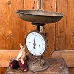Weegschaal Gloria origineel wijzerplaat emaille brocante, Antiek en Kunst, Ophalen of Verzenden