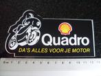 sticker shell Quadro da's alles voor je motor logo oil olie, Verzamelen, Verzenden, Zo goed als nieuw, Merk