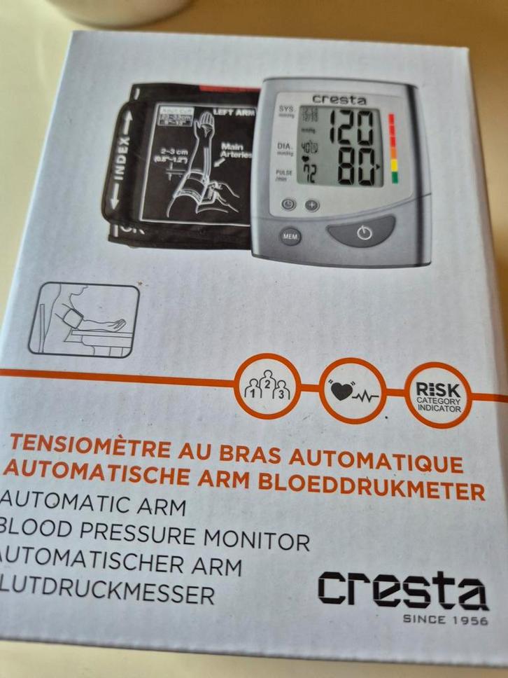 Cresta BPM610 Bloeddrukmeter - Nieuw in doos, Sport en Fitness, Gezondheidsproducten en Wellness, Nieuw, Overige typen, Ophalen