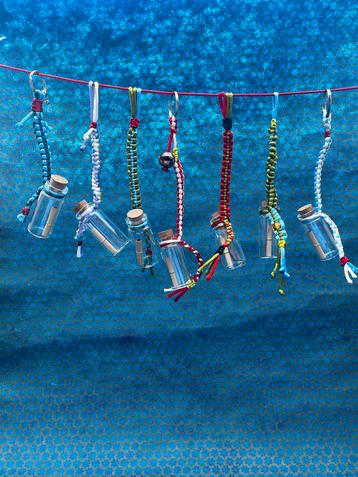 Gelukshanger/talisman ‘message in a bottle’ beschikbaar voor biedingen
