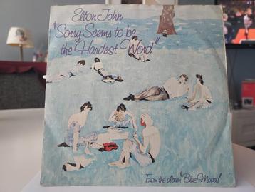 7" Single Elton John - Sorry Seems To Be The Hardest Word /  beschikbaar voor biedingen