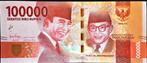 Indonesie 100.000 Rupiah 2016 unc, Ophalen of Verzenden, Zuidoost-Azië