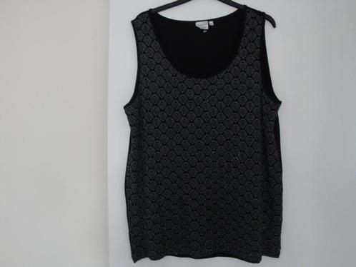 Maat XXL Nieuwe zwarte SIGNATURE top met zilver kleurig kant, Kleding | Dames, Grote Maten, Nieuw, Shirt of Top, Zwart, Ophalen of Verzenden