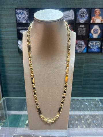 18KT Goud - 68.9 Gram - Ketting - PLATTE MAGNUM beschikbaar voor biedingen