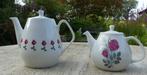 Mosa Rode Rozen 2 x Theepot plus Roosjes Serveer met Hengsel, Antiek en Kunst, Antiek | Servies los, Ophalen of Verzenden